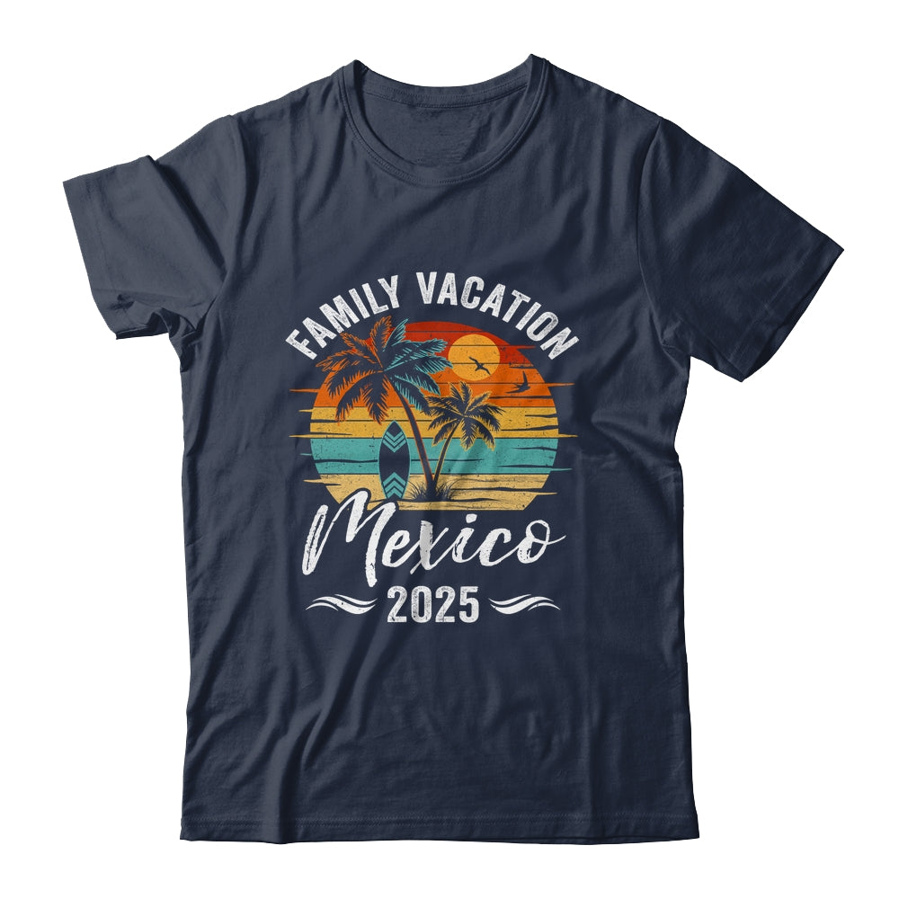 Family Vacation 2025 Vintage Mexico Summer Matching Trip Shirt & Tank Top | siriusteestore