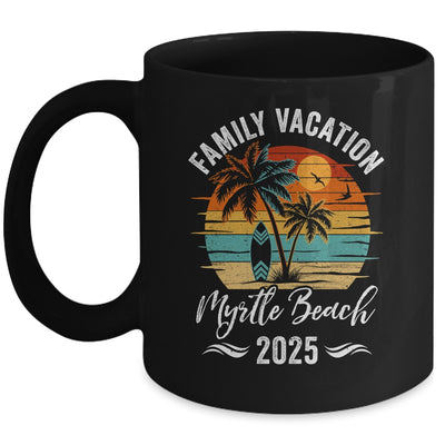 Family Vacation 2025 Vintage Myrtle Beach Summer Matching Trip Mug | siriusteestore