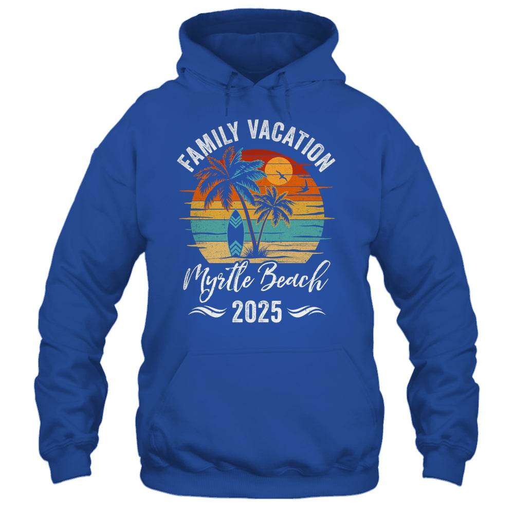 Family Vacation 2025 Vintage Myrtle Beach Summer Matching Trip Shirt & Tank Top | siriusteestore