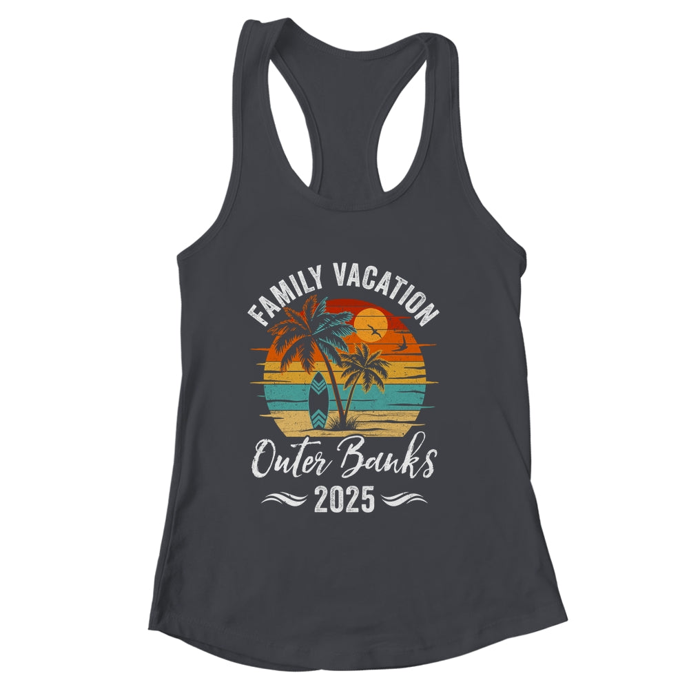 Family Vacation 2025 Vintage Outer Banks Summer Matching Trip Shirt & Tank Top | siriusteestore