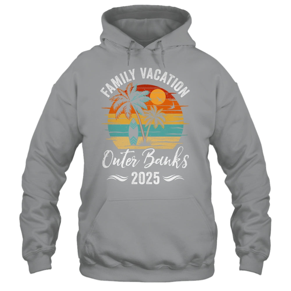 Family Vacation 2025 Vintage Outer Banks Summer Matching Trip Shirt & Tank Top | siriusteestore