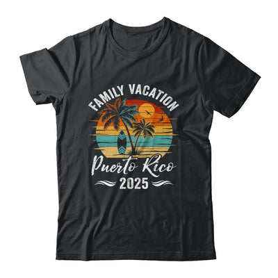 Family Vacation 2025 Vintage Puerto Rico Summer Matching Trip Shirt & Tank Top | siriusteestore
