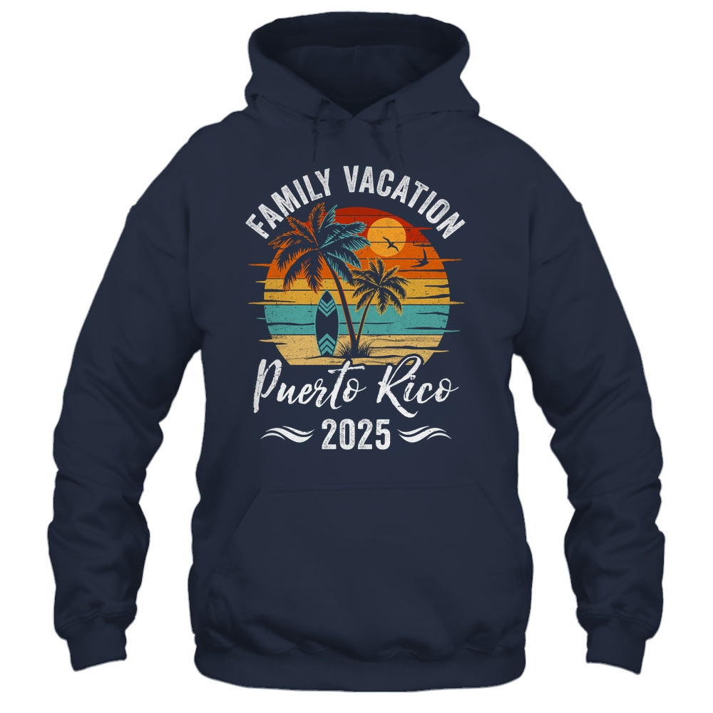 Family Vacation 2025 Vintage Puerto Rico Summer Matching Trip Shirt & Tank Top | siriusteestore