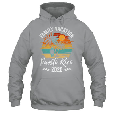 Family Vacation 2025 Vintage Puerto Rico Summer Matching Trip Shirt & Tank Top | siriusteestore