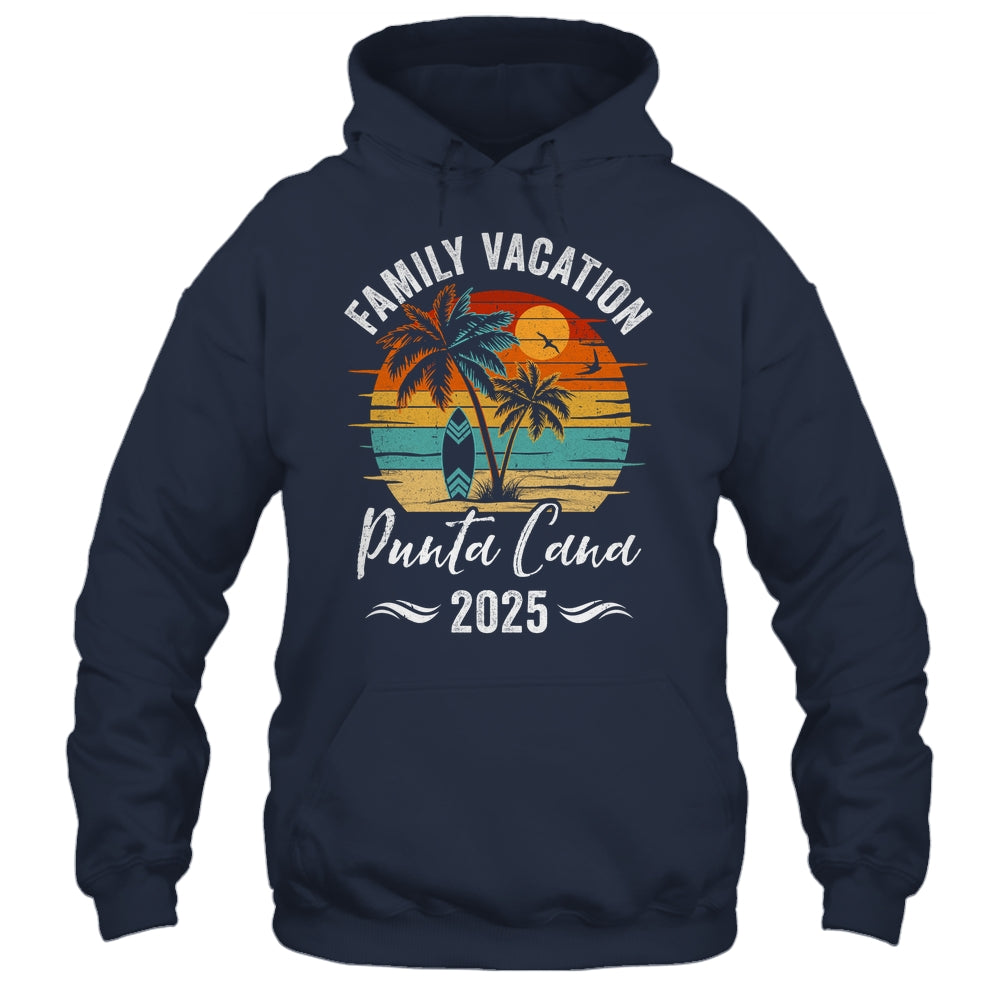 Family Vacation 2025 Vintage Punta Cana Summer Matching Trip Shirt & Tank Top | siriusteestore