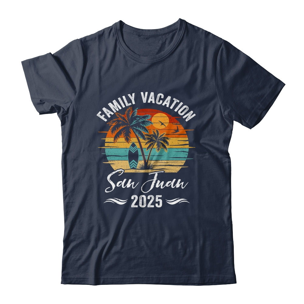 Family Vacation 2025 Vintage San Juan Summer Matching Trip Shirt & Tank Top | siriusteestore