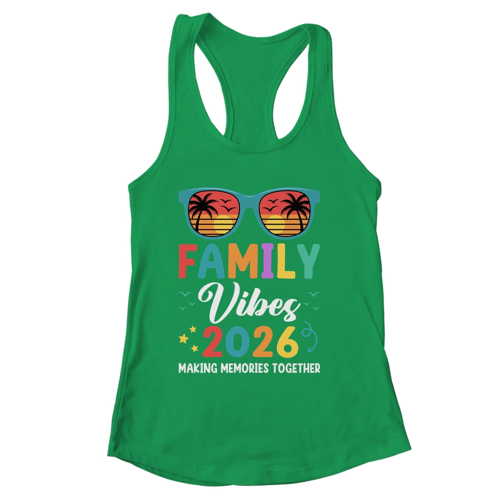 Family Vacation 2026 Beach Matching Summer Family Vibes Shirt & Tank Top | siriusteestore
