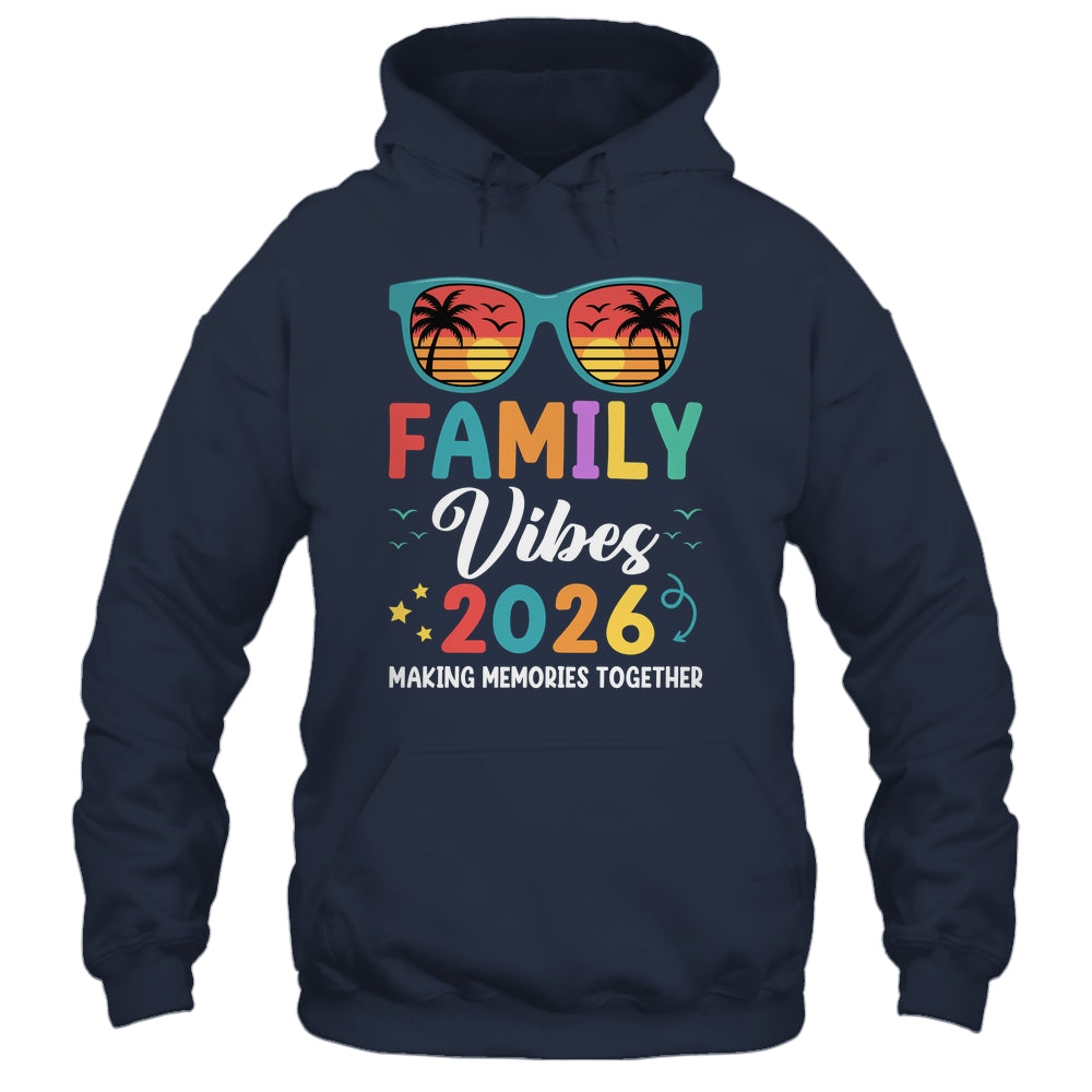 Family Vacation 2026 Beach Matching Summer Family Vibes Shirt & Tank Top | siriusteestore