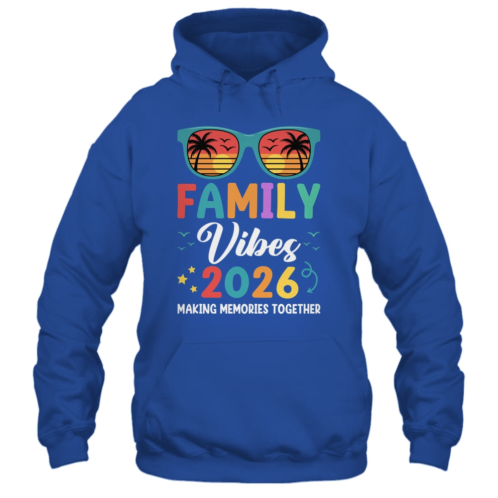 Family Vacation 2026 Beach Matching Summer Family Vibes Shirt & Tank Top | siriusteestore
