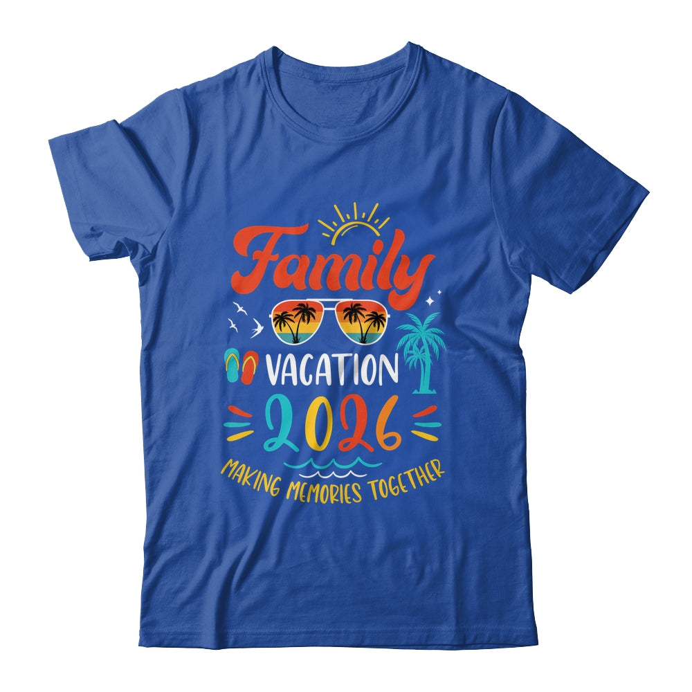 Family Vacation 2026 Beach Matching Summer Vacation 2026 Shirt & Tank Top | siriusteestore