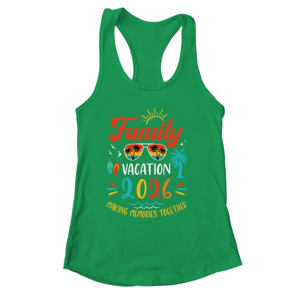 Family Vacation 2026 Beach Matching Summer Vacation 2026 Shirt & Tank Top | siriusteestore
