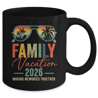 Family Vacation 2026 Beach Matching Summer Vacation Retro Mug | siriusteestore