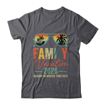 Family Vacation 2026 Beach Matching Summer Vacation Retro Shirt & Tank Top | siriusteestore