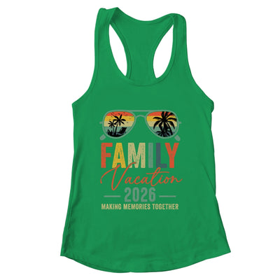 Family Vacation 2026 Beach Matching Summer Vacation Retro Shirt & Tank Top | siriusteestore