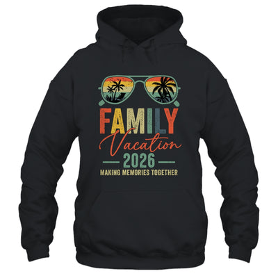 Family Vacation 2026 Beach Matching Summer Vacation Retro Shirt & Tank Top | siriusteestore