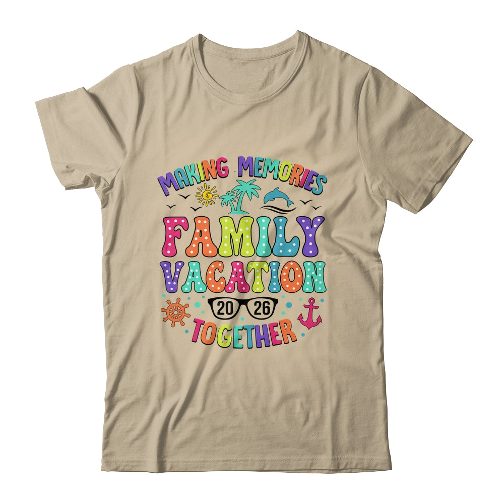 Family Vacation 2026 Beach Matching Summer Vacation Shirt & Tank Top | siriusteestore