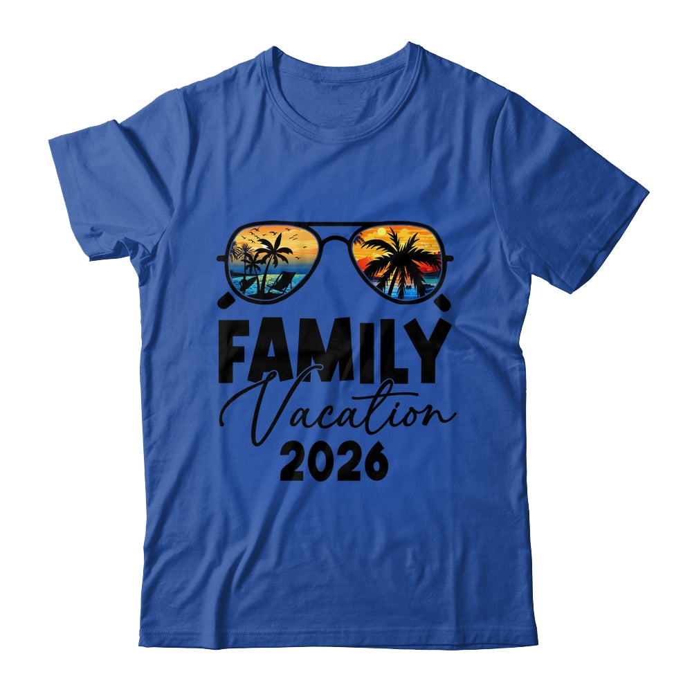 Family Vacation 2026 Beach Summer Family Together Vacation Shirt & Tank Top | siriusteestore