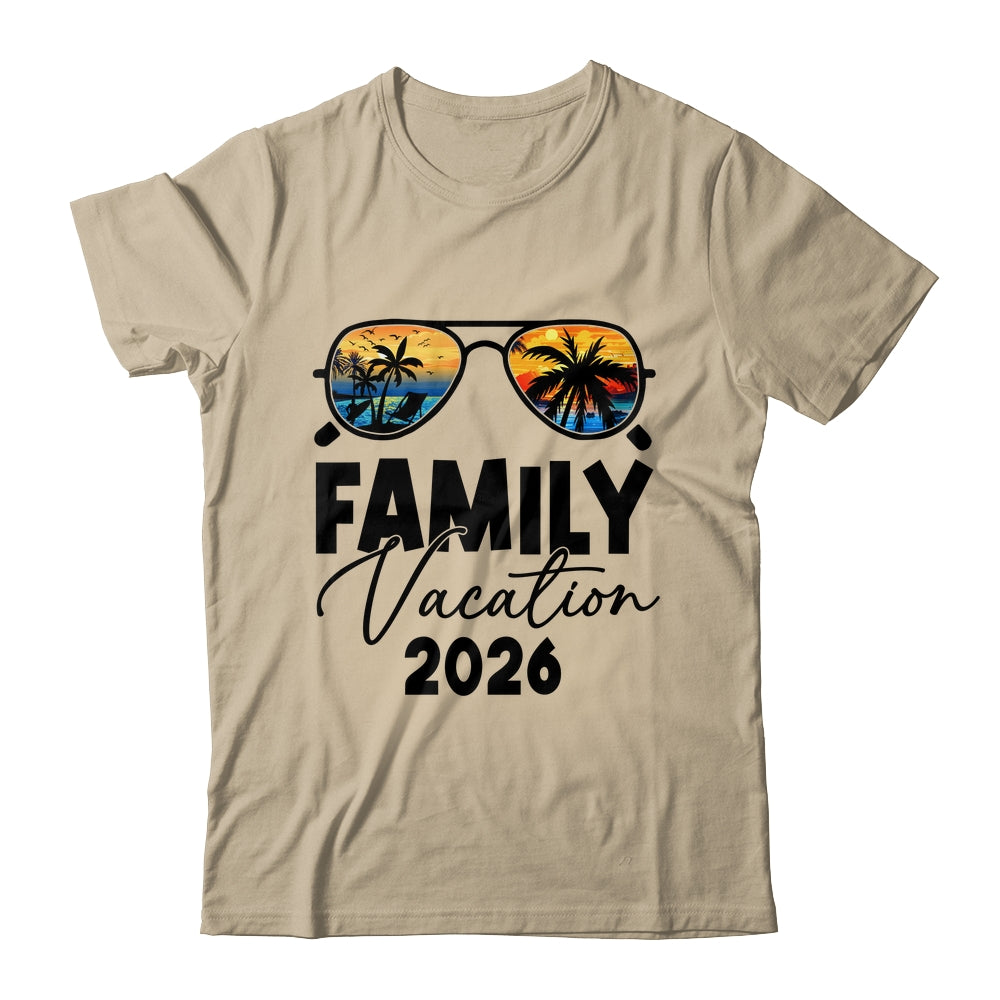 Family Vacation 2026 Beach Summer Family Together Vacation Shirt & Tank Top | siriusteestore