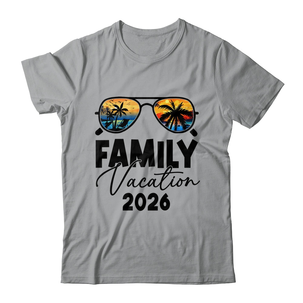 Family Vacation 2026 Beach Summer Family Together Vacation Shirt & Tank Top | siriusteestore