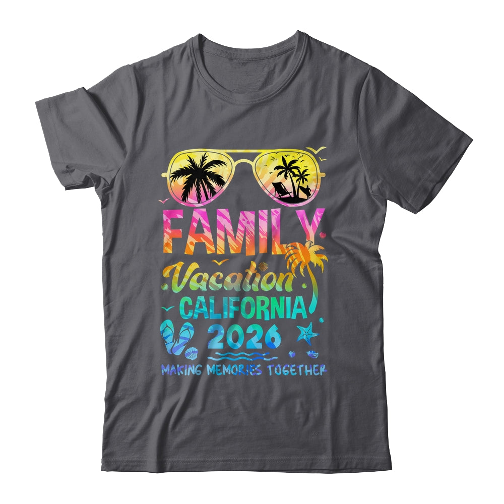Family Vacation 2026 California Matching Memories Together Shirt & Tank Top | siriusteestore