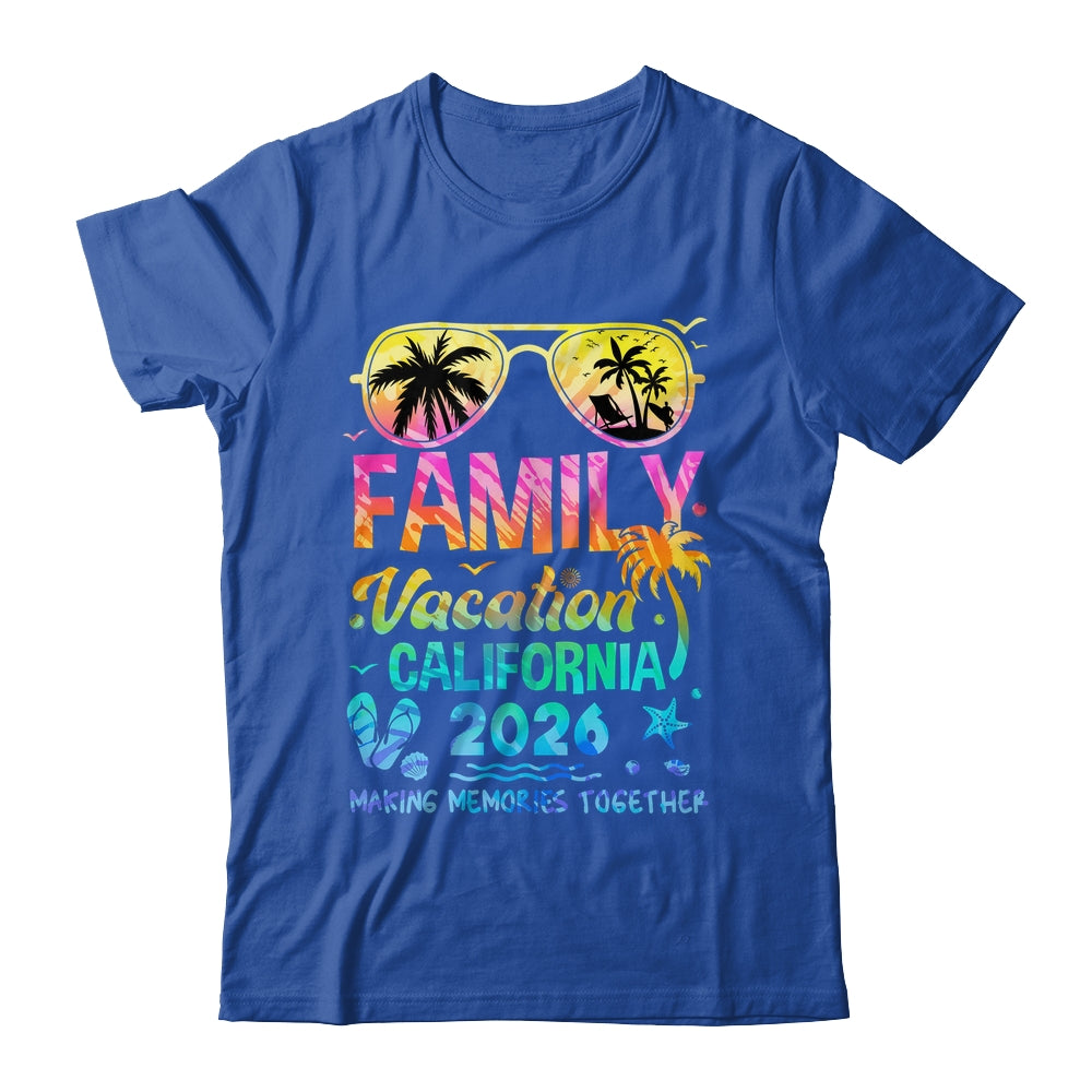 Family Vacation 2026 California Matching Memories Together Shirt & Tank Top | siriusteestore