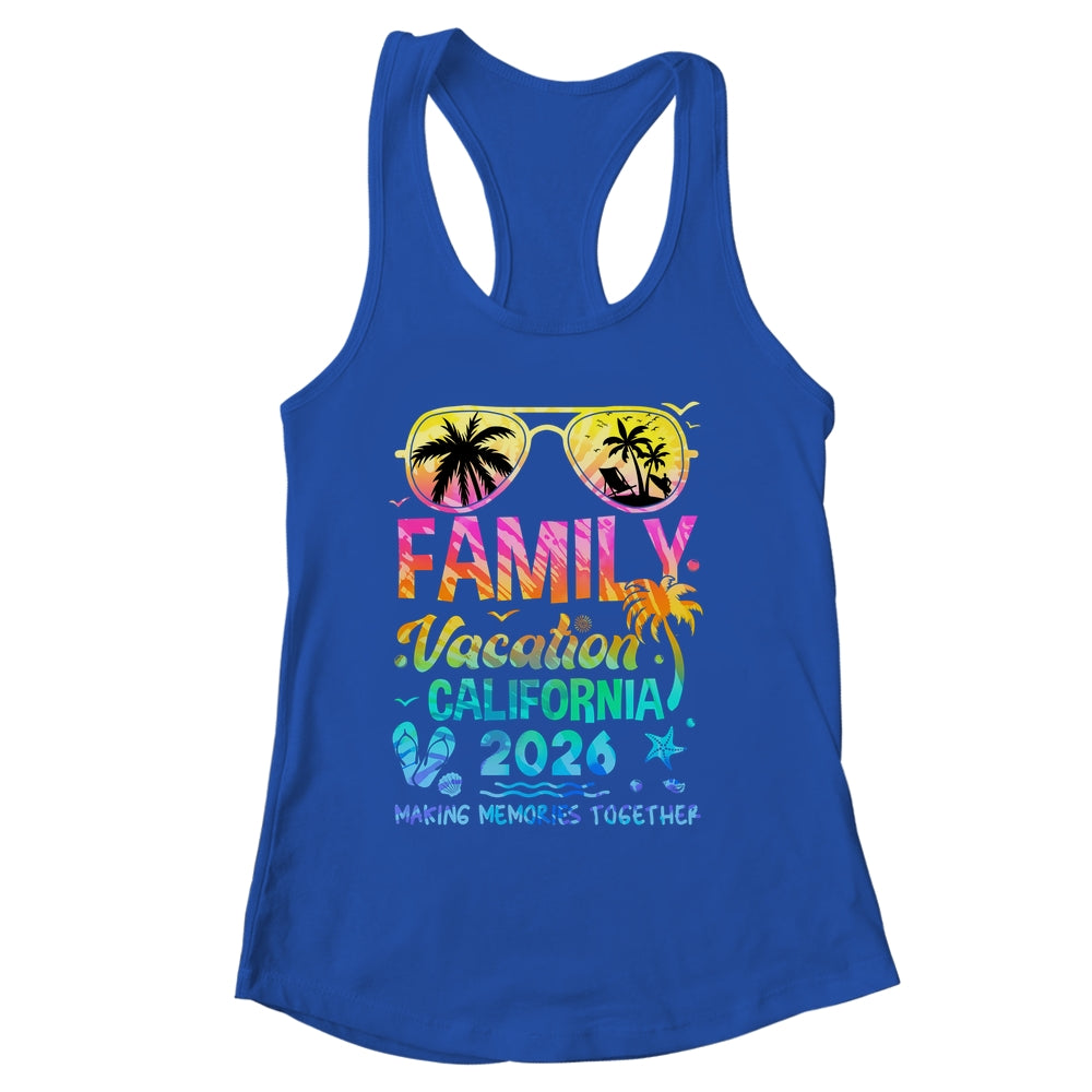 Family Vacation 2026 California Matching Memories Together Shirt & Tank Top | siriusteestore