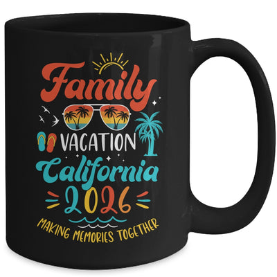 Family Vacation 2026 California Matching Summer Vacation Mug | siriusteestore