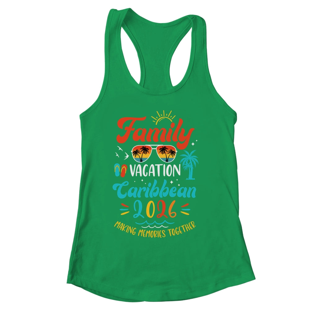 Family Vacation 2026 Caribbean Matching Summer Vacation Shirt & Tank Top | siriusteestore