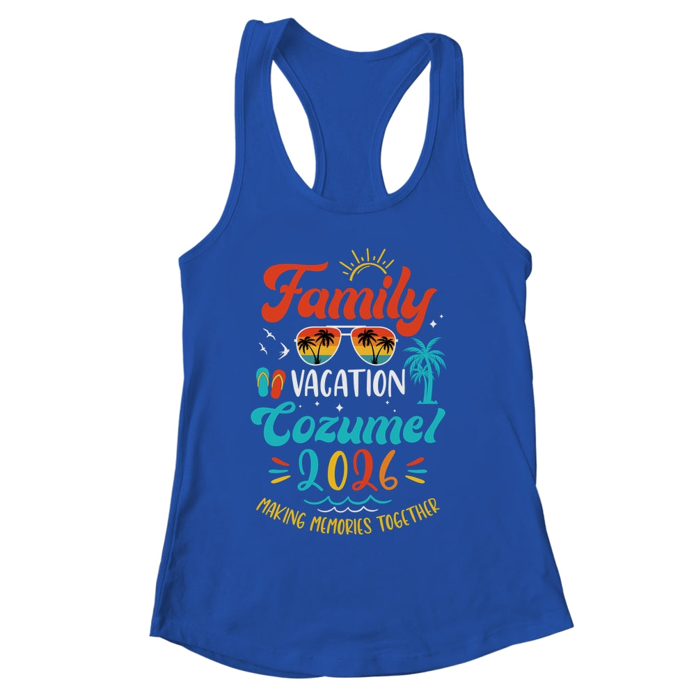 Family Vacation 2026 Cozumel Matching Summer Vacation Shirt & Tank Top | siriusteestore