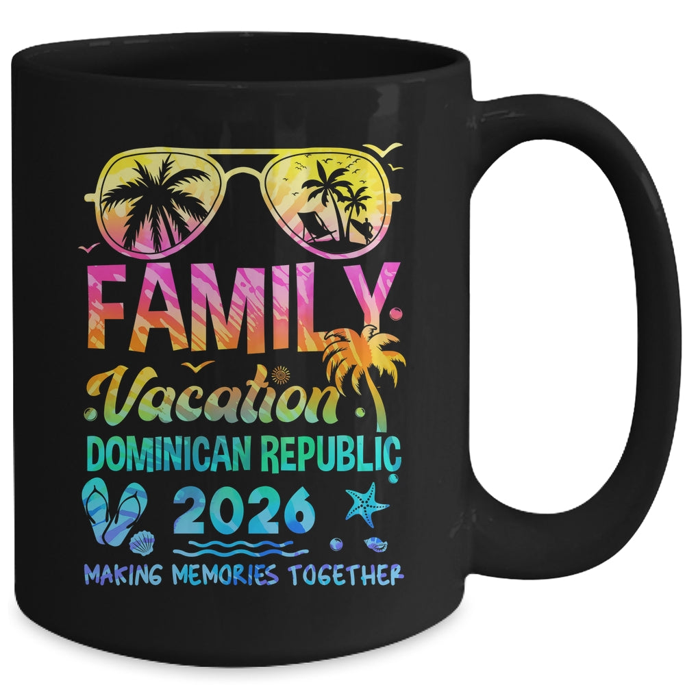 Family Vacation 2026 Dominican Republic Matching Memories Together Mug | siriusteestore