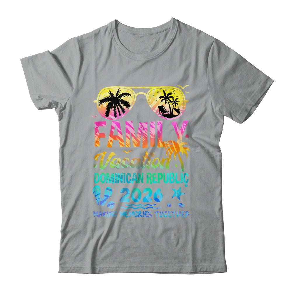 Family Vacation 2026 Dominican Republic Matching Memories Together Shirt & Tank Top | siriusteestore