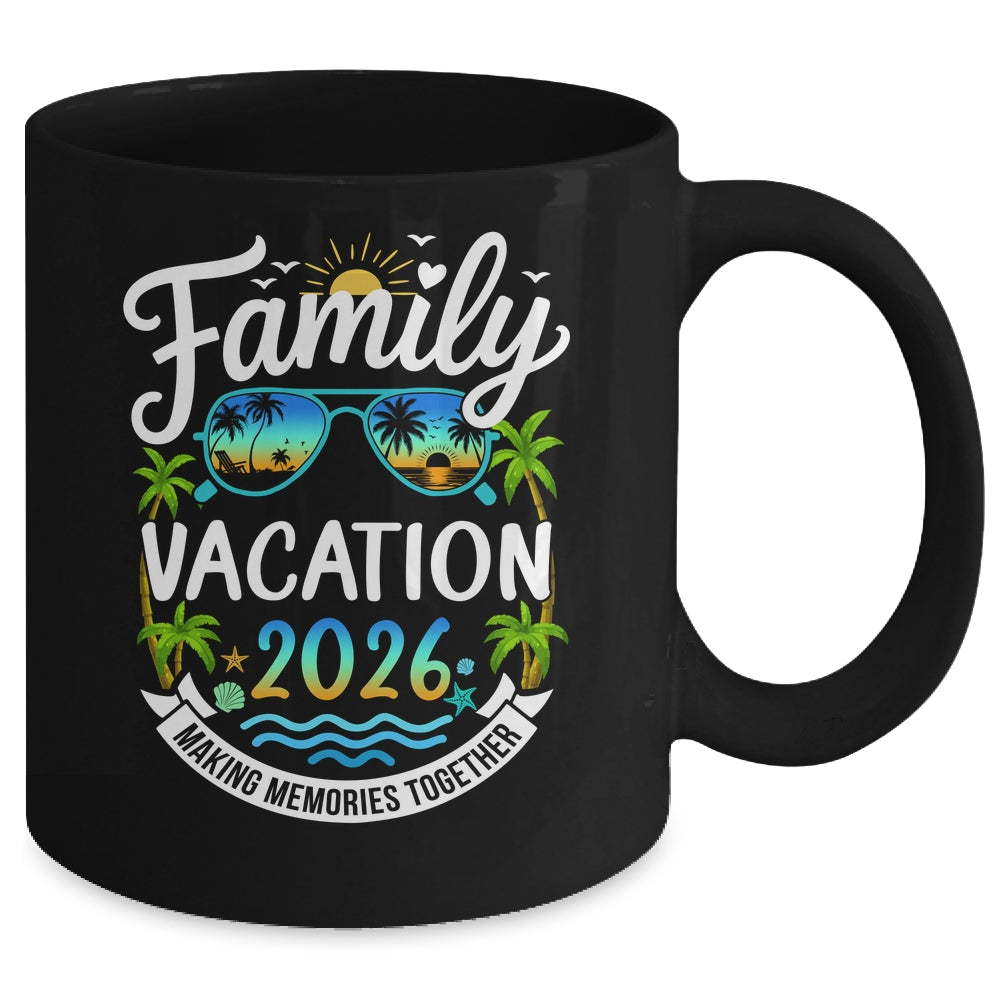 Family Vacation 2026 Matching Family Summer Vacation Beach Mug | siriusteestore
