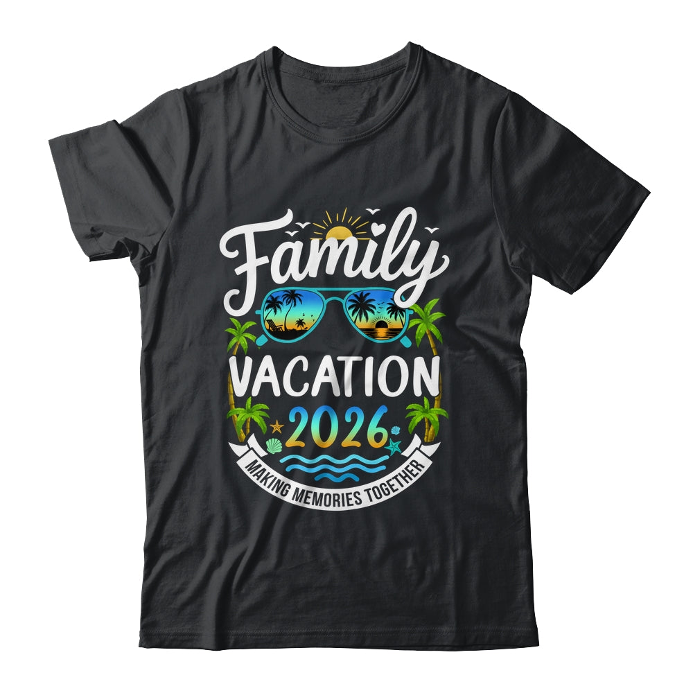 Family Vacation 2026 Matching Family Summer Vacation Beach Shirt & Tank Top | siriusteestore