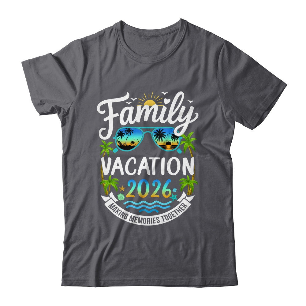Family Vacation 2026 Matching Family Summer Vacation Beach Shirt & Tank Top | siriusteestore