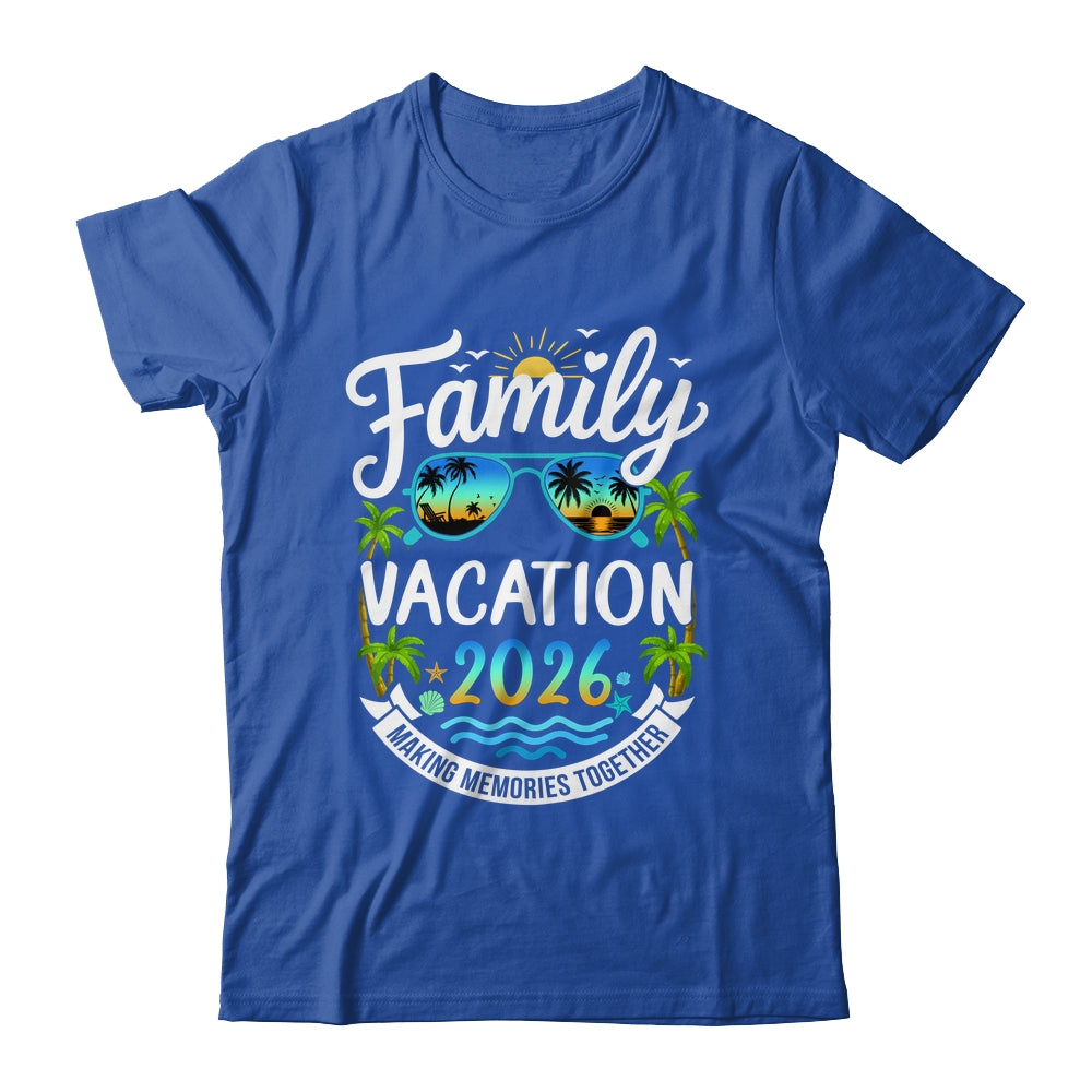 Family Vacation 2026 Matching Family Summer Vacation Beach Shirt & Tank Top | siriusteestore