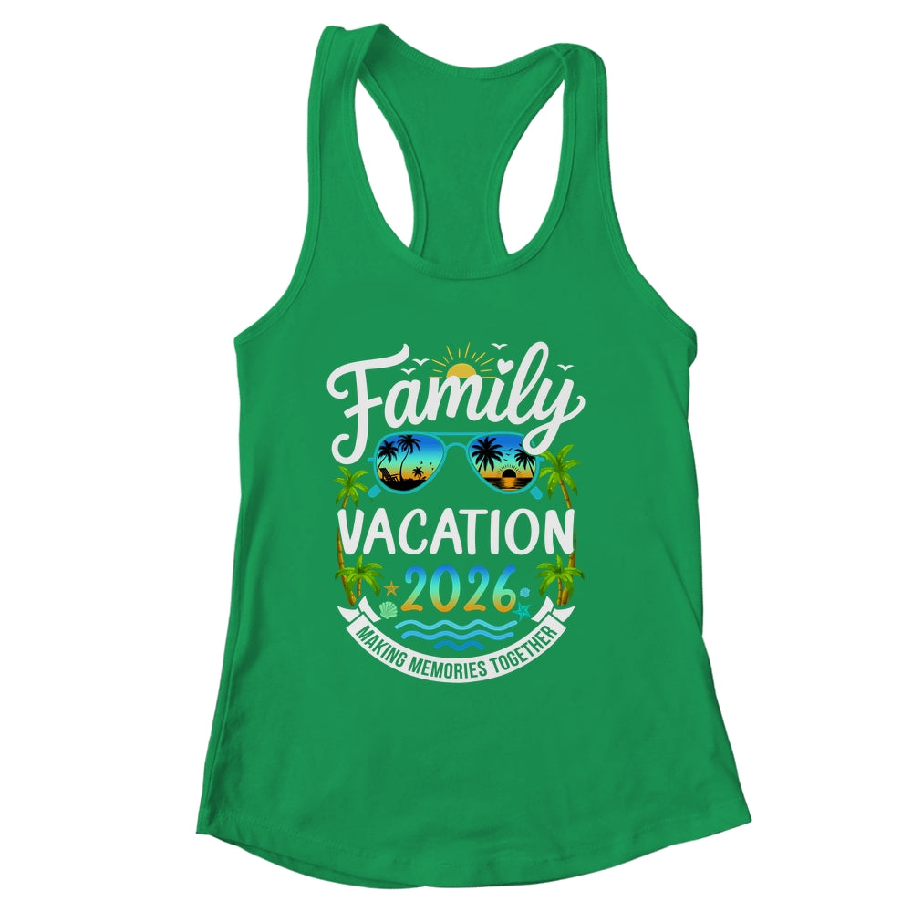 Family Vacation 2026 Matching Family Summer Vacation Beach Shirt & Tank Top | siriusteestore