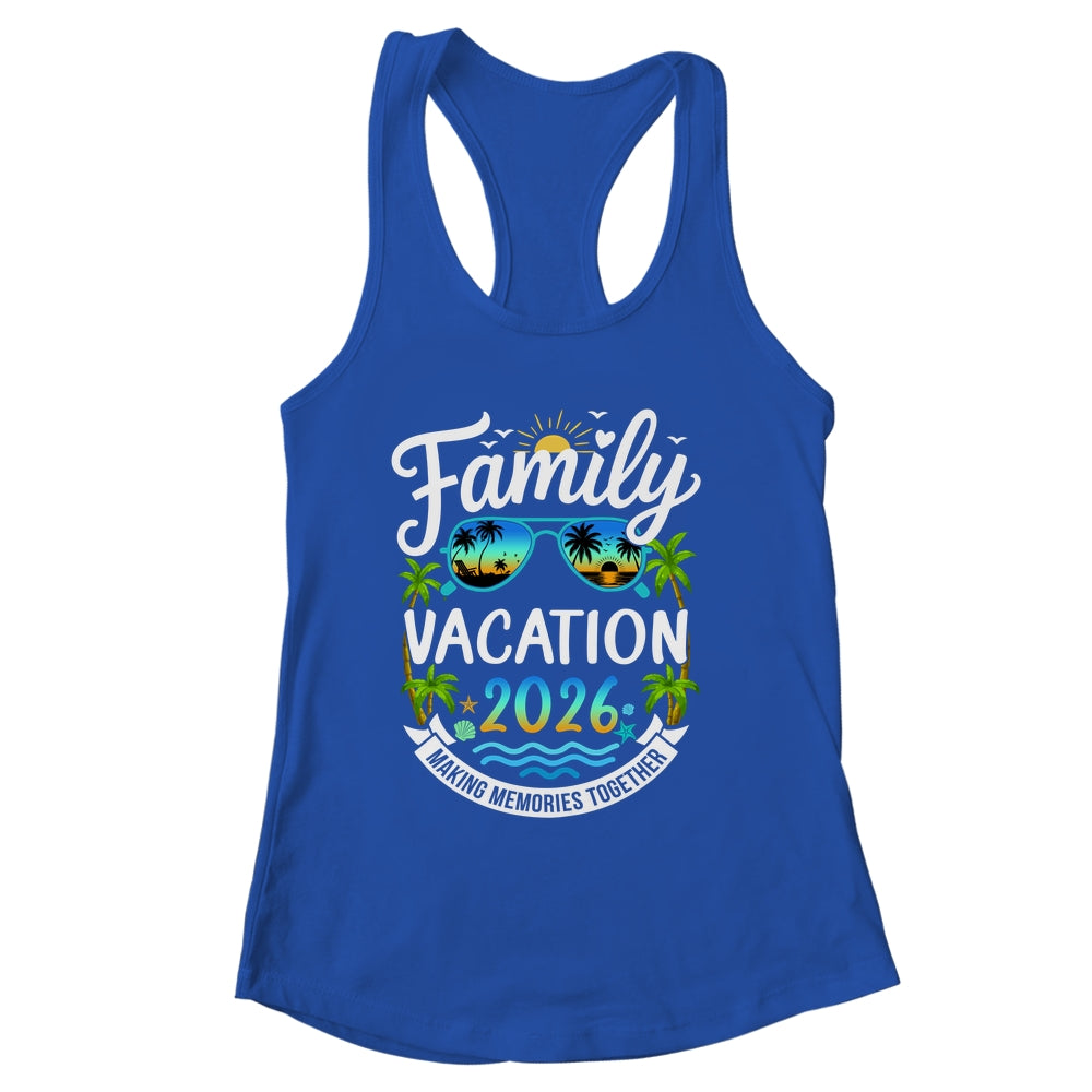 Family Vacation 2026 Matching Family Summer Vacation Beach Shirt & Tank Top | siriusteestore