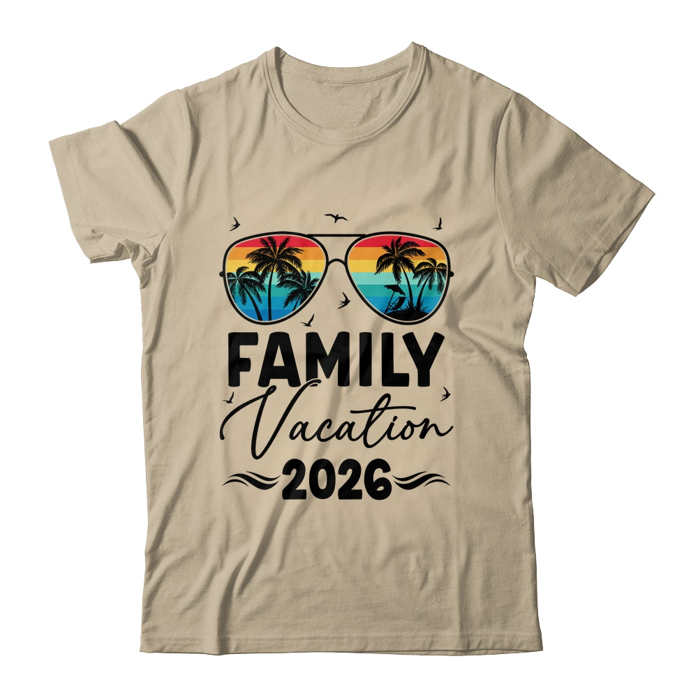 Family Vacation 2026 Matching Family Summer Vacation Shirt & Tank Top | siriusteestore