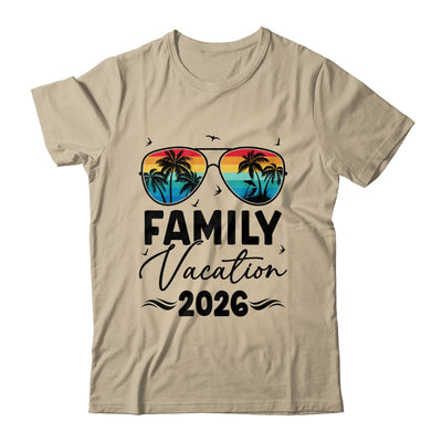 Family Vacation 2026 Matching Family Summer Vacation Shirt & Tank Top | siriusteestore