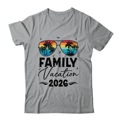 Family Vacation 2026 Matching Family Summer Vacation Shirt & Tank Top | siriusteestore