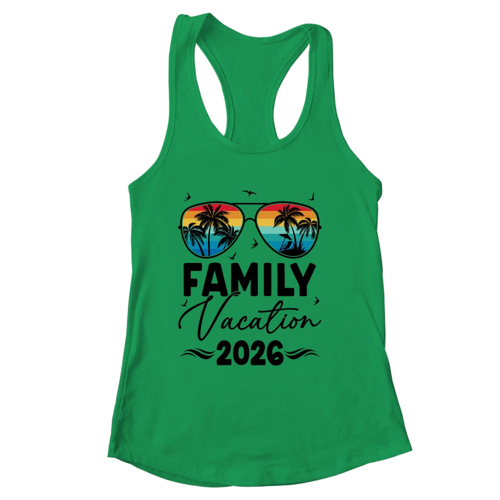 Family Vacation 2026 Matching Family Summer Vacation Shirt & Tank Top | siriusteestore