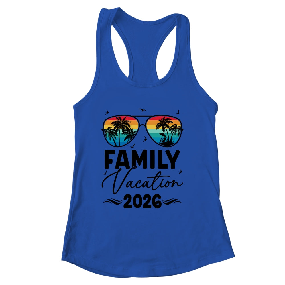 Family Vacation 2026 Matching Family Summer Vacation Shirt & Tank Top | siriusteestore