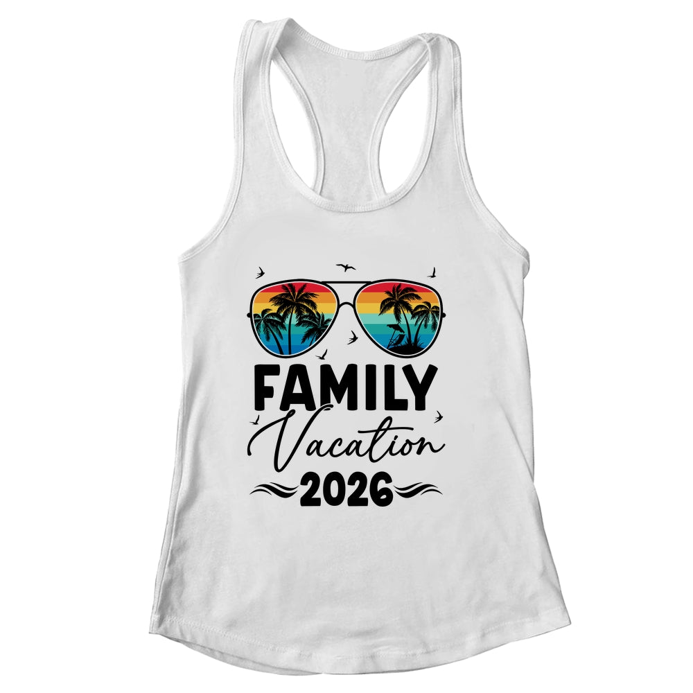 Family Vacation 2026 Matching Family Summer Vacation Shirt & Tank Top | siriusteestore