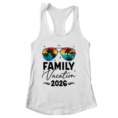 Family Vacation 2026 Matching Family Summer Vacation Shirt & Tank Top | siriusteestore