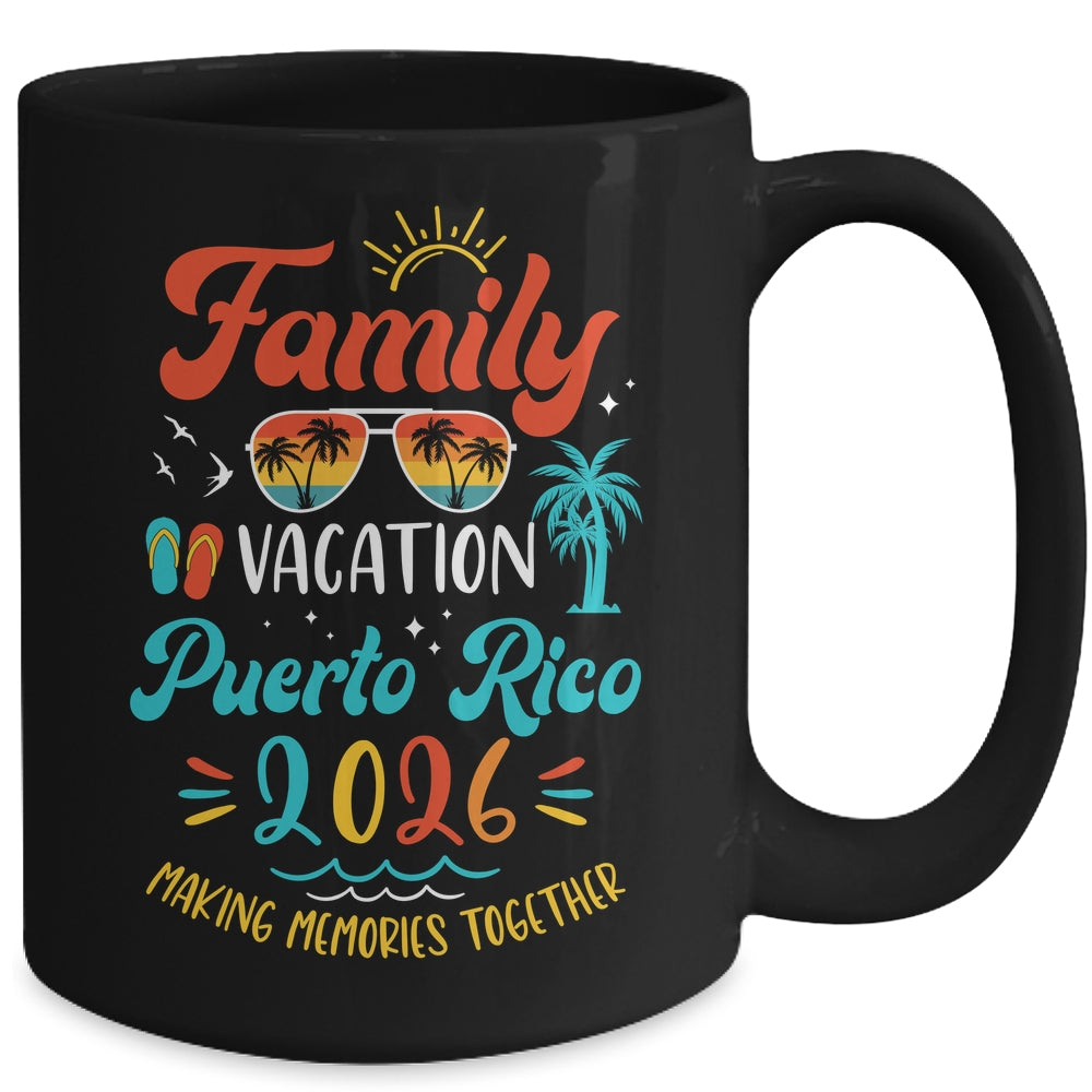 Family Vacation 2026 Puerto Rico Matching Summer Vacation Mug | siriusteestore