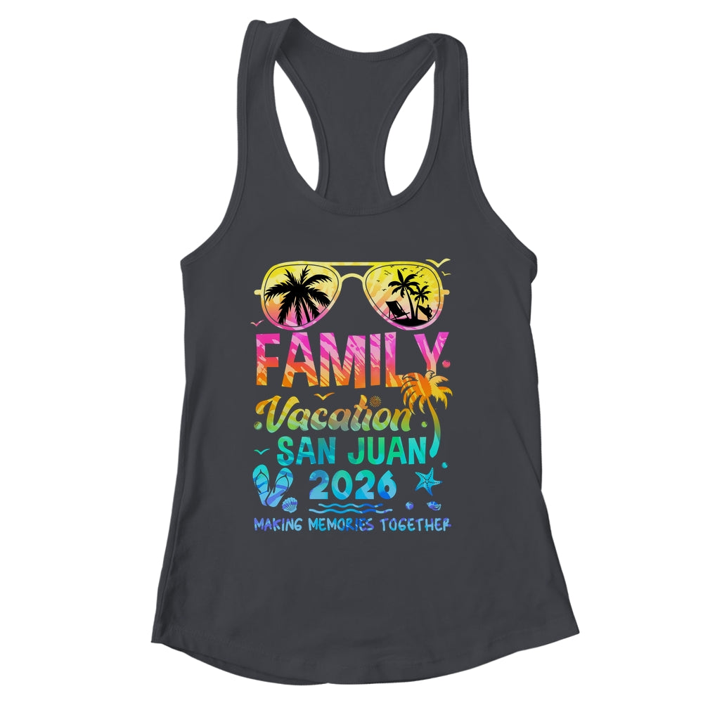 Family Vacation 2026 San Juan Matching Memories Together Shirt & Tank Top | siriusteestore