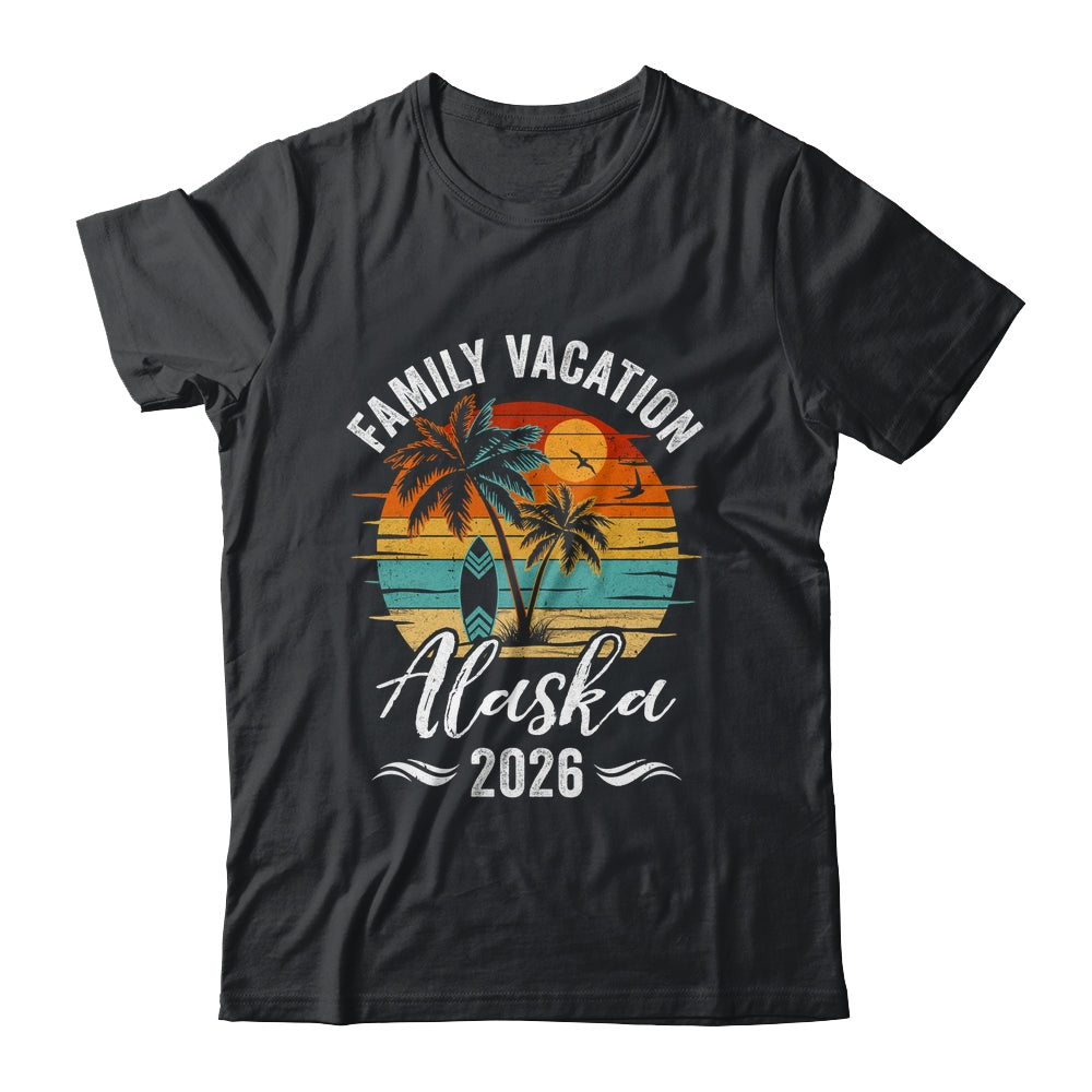 Family Vacation 2026 Vintage Alaska Summer Matching Trip Shirt & Tank Top | siriusteestore