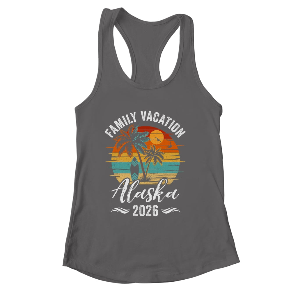 Family Vacation 2026 Vintage Alaska Summer Matching Trip Shirt & Tank Top | siriusteestore