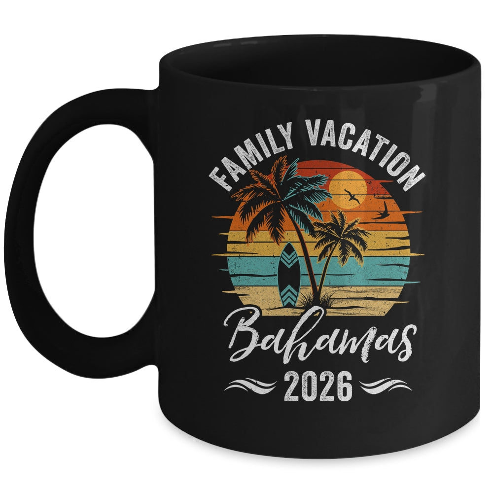 Family Vacation 2026 Vintage Bahamas Summer Matching Trip Mug | siriusteestore