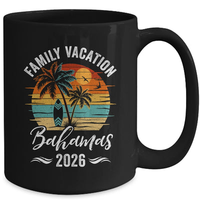 Family Vacation 2026 Vintage Bahamas Summer Matching Trip Mug | siriusteestore